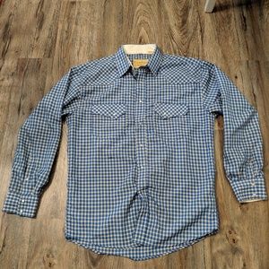 Vintage Western Gingham Pearl-Snap shirt